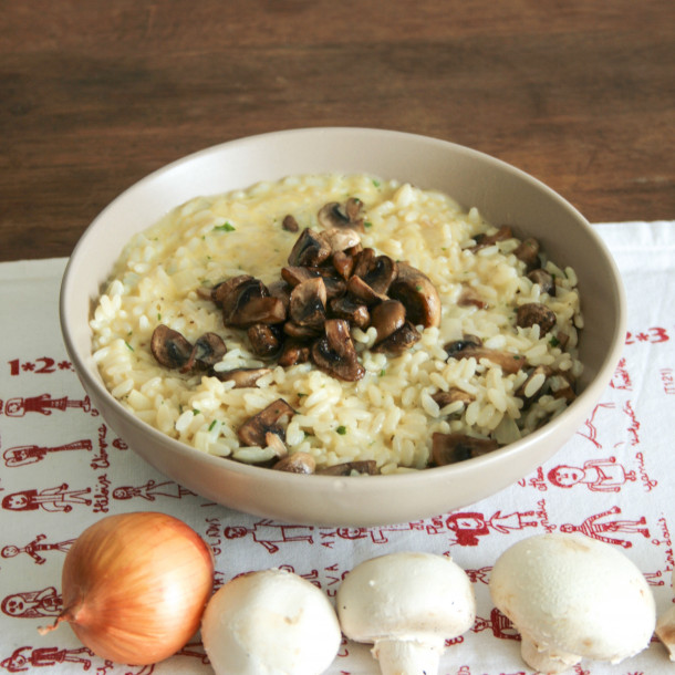 Risotto aux champignons (végétalien)
