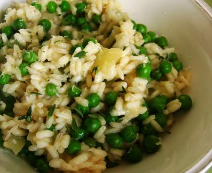 Risotto aux petits pois