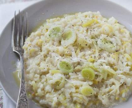 risotto aux poireaux
