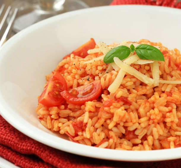 Risotto aux tomates cerises et parmesan