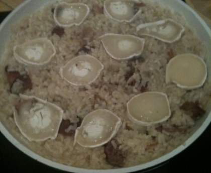 Risotto coppa et bûche de chèvre