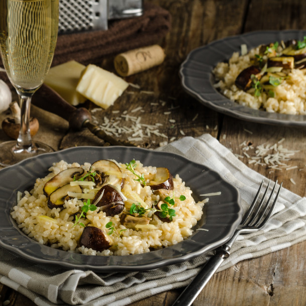 Risotto courgettes champignons au Thermomix
