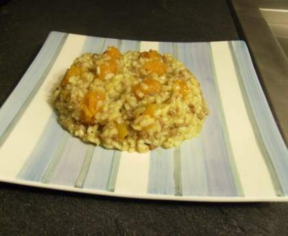 Risotto d'automne boeuf-potiron