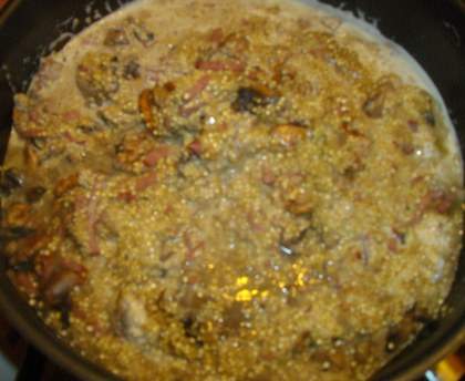 Risotto de quinoa aux champignons