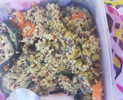 Risotto de quinoa aux courgettes