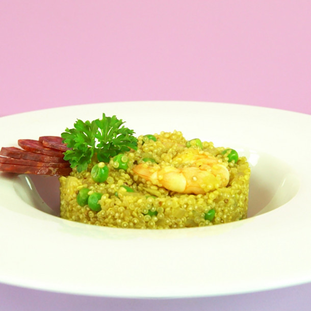 Risotto de quinoa façon paëlla par FAST[OCHE]®