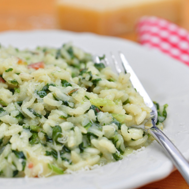 Risotto poireaux lardons au Cookeo