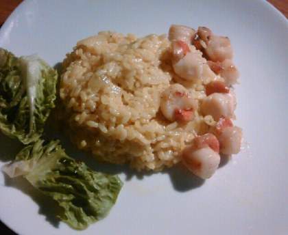 Risotto safrané aux Saint-Jacques