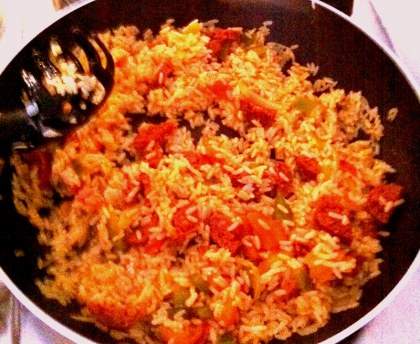 Riz à la mexicaine au chorizo