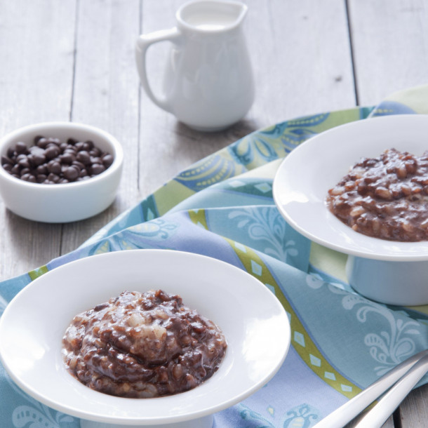 Riz au chocolat noir