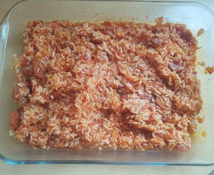 Riz au chorizo et à la tomate