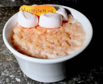Riz au lait à la guimauve