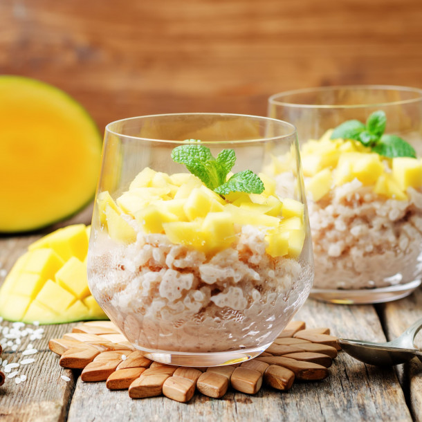 Riz au lait à la mangue