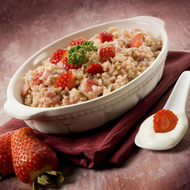 Riz au lait aux fraises 