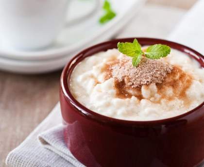 Riz au lait cuit au four