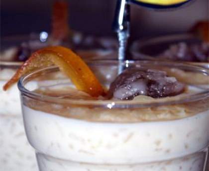 Riz au lait d'amandes à la vanille