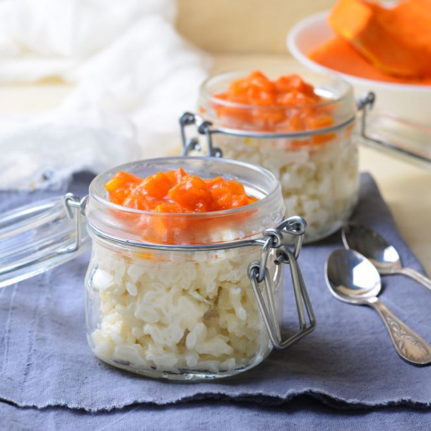 Riz au lait et à la citrouille