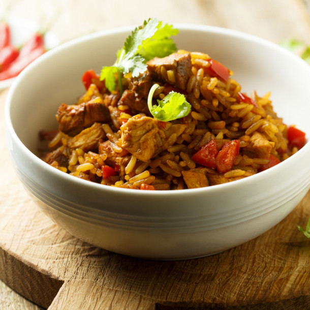 Riz au poulet rôti et épices façon vietnamienne
