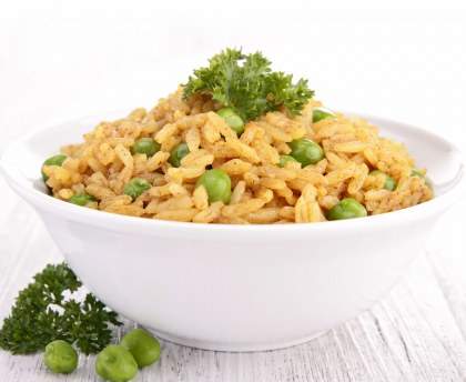 Riz aux petits pois et au citron