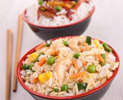 Riz cantonais au poulet