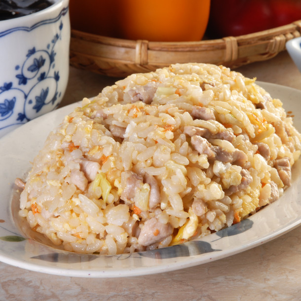 Riz sauté au porc