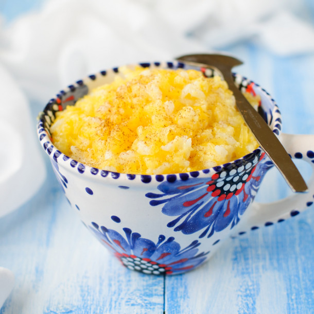 Riz sucré au lait et à l’orange