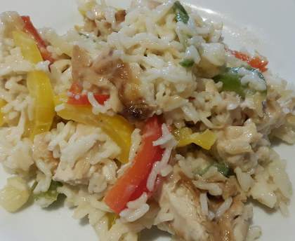 Riz thaï à l'asiatique