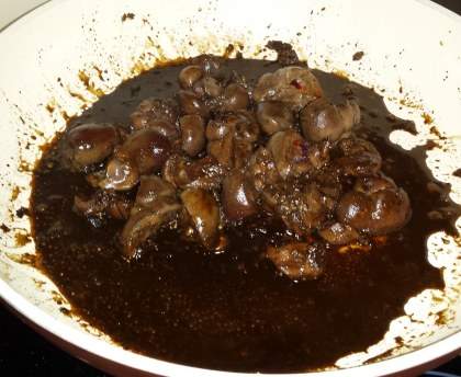 Rognons miel et vinaigre balsamique