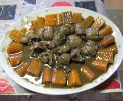 Rognons sauce au vin