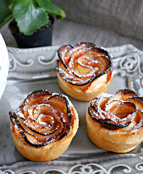 Rose de pommes à la cassonade