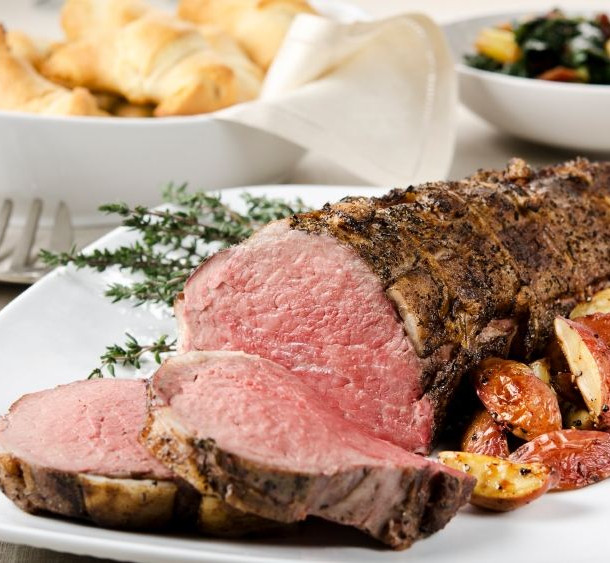 Rôti de boeuf en croute au thym et au sel