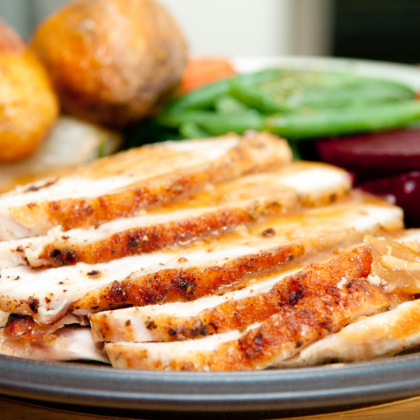 Rôti de dinde et pommes de terre au Cookeo