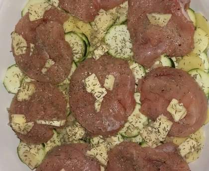Rôti de dindonneau façon gratin