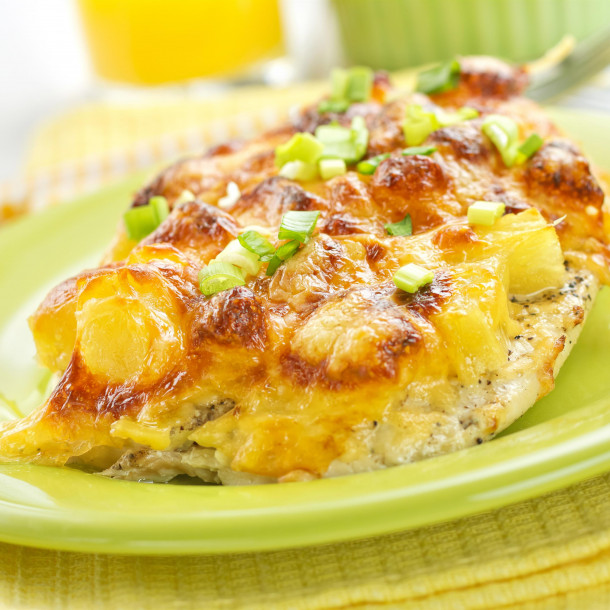 Rôti de filet de dindonneau aux ananas