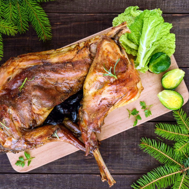 Rôti de lapin aux pruneaux