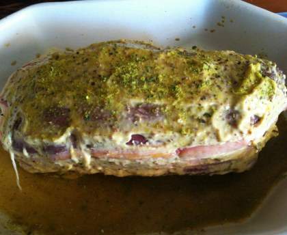 Rôti de magrets de canard à la moutarde
