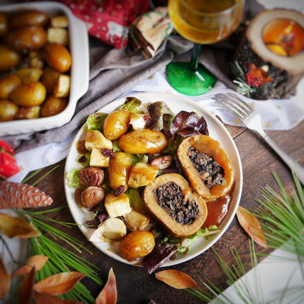Rôti de Noël végétarien