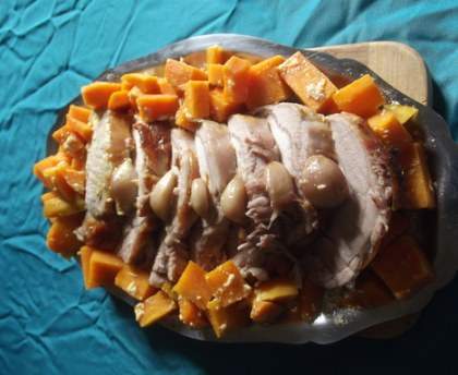 Rôti de porc à la mayonnaise et à la bière blonde