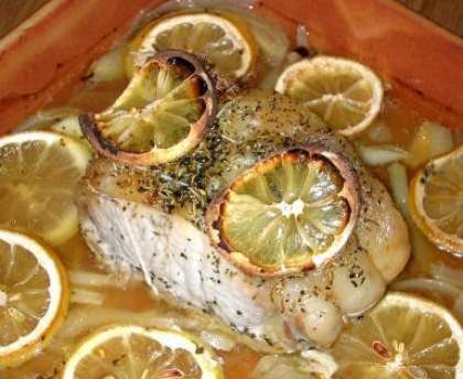 Rôti de porc à l'ail et au citron