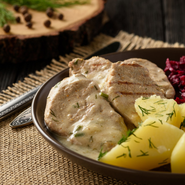 Rôti de porc au Boursin au Cookeo