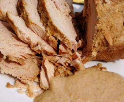 Rôti de porc au lait d'épices