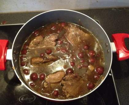 Rôti de porc aux cerises du nord
