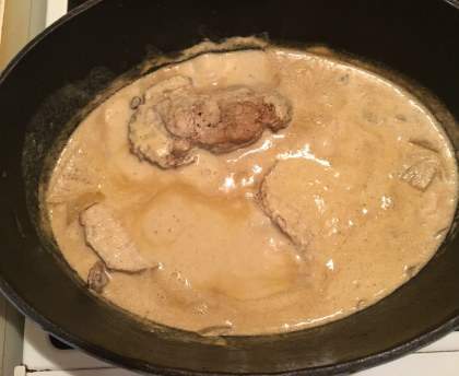 Rôti de porc en cocotte à la moutarde