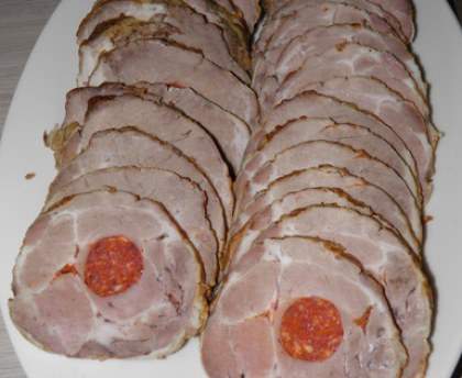 Rôti de porc farci au chorizo