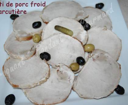 Rôti de porc froid charcutière