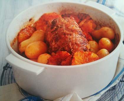 Rôti de veau à l'orange