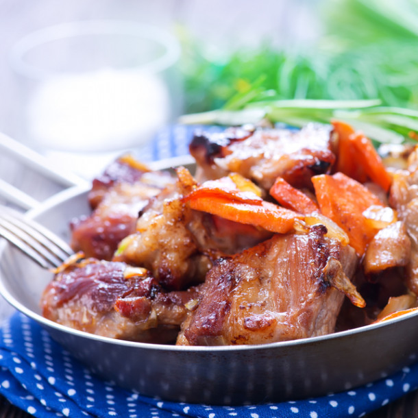 Rouelle de veau aux carottes