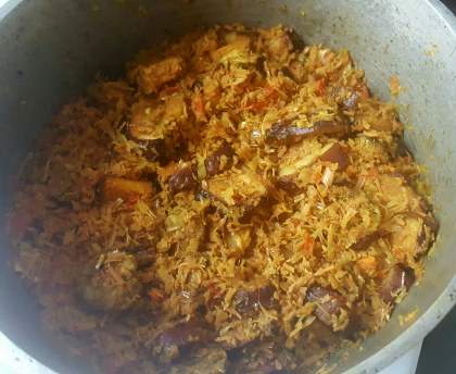 Rougail aux 2 saucisses et boucané