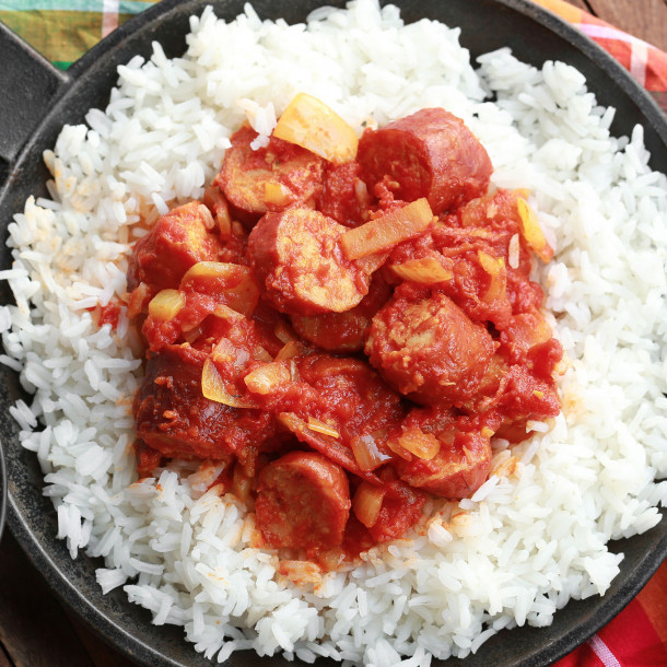 Rougail saucisse au Compact Cook Elite