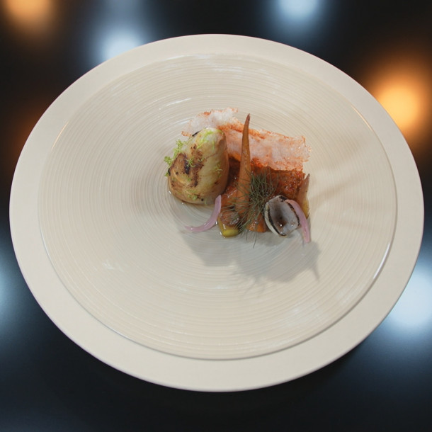 Rougail saucisse revisité par Mallory Gabsi dans Objectif Top Chef